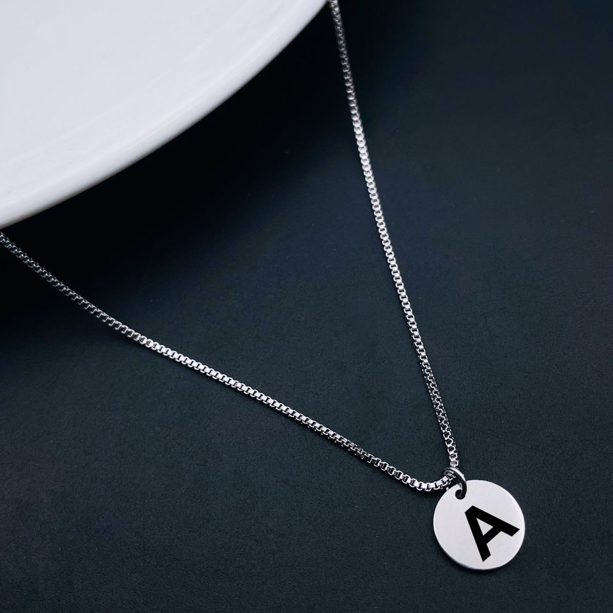 Copper Silver Medallion Charm Necklace Pendant Chain For Women Bulk