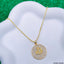 God Allah Studded Cubic Zirconia 18K Gold Medallion Pendant Chain Bulk