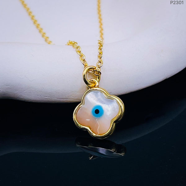 Clover Mother Of Pearl Evil 18K Gold Pendant Chain For Women Bulk Main image