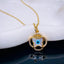 Butterfly Clover Evil Eye Mother Of Pearl 18K Gold Pendant Chain Bulk