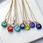 Multi Color Evil Eye Hand Wrapped Gold Copper Pendant Chain Wholesale