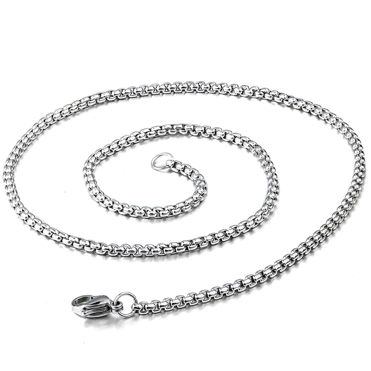 Retro Tone Woolf Tooth Hip Hop Stainless Steel Pendant Chain Men Bulk