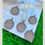 Black Gold Star Cubic Zirconia 18K Gold Medallion Pendant Chain Bulk