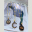 Black Evil Eye Medallion CZ 18K Gold Anti Tarnish Pendant Chain Bulk
