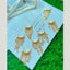 Star Studded Dangling 18K Glossy Gold Anti Tarnish Pendant Chain Bulk