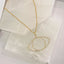 Large Evil Eye Cubic Zirconia 18K Gold Anti Tarnish Pendant Chain Bulk