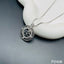 Om Aum Sunrise Medallion CZ Silver Anti Tarnish Pendant Chain Bulk
