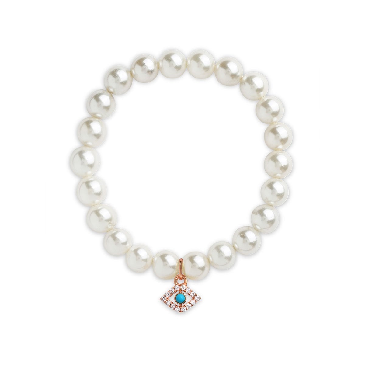Brass 18K Evil Eye Charm Embellishment Bracelet For Women Bulk