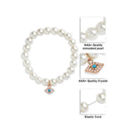 Brass 18K Evil Eye Charm Embellishment Bracelet For Women Bulk