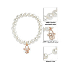 Brass 18K Hamsa Heart Embellishment Bracelet For Women Bulk