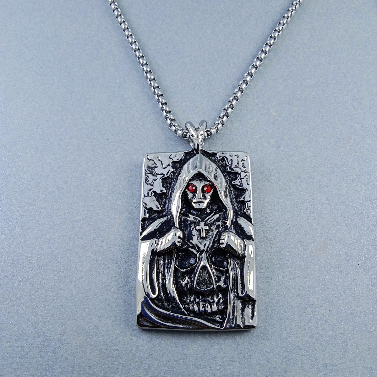 Antique Silver Design Stainless Steel Necklace Pendant Chain Bulk