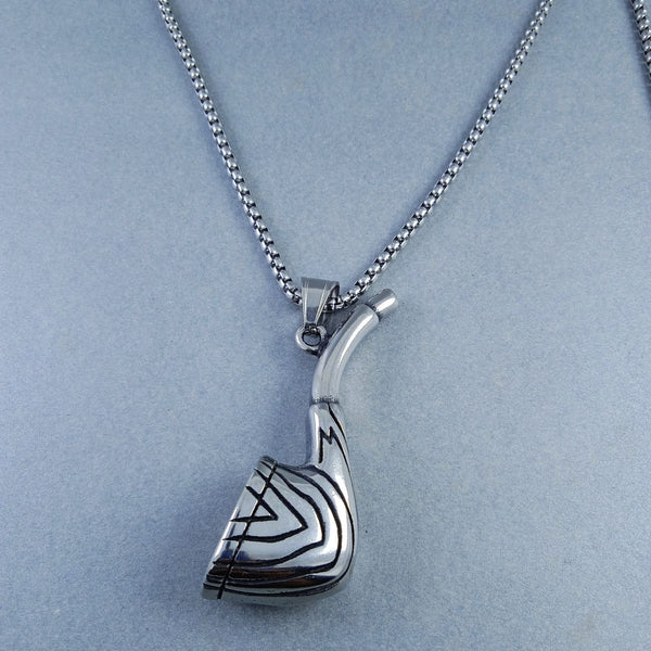 Antique Silver Design Stainless Steel Necklace Pendant Chain Bulk Main image