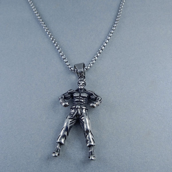 Antique Silver Design Stainless Steel Necklace Pendant Chain Bulk Main image