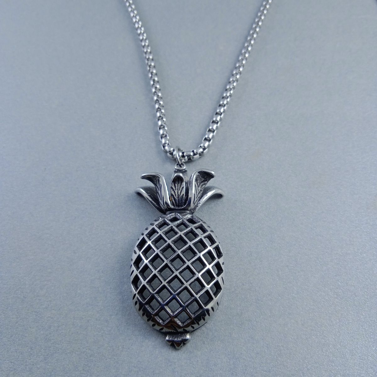 Antique Silver Design Stainless Steel Necklace Pendant Chain Bulk
