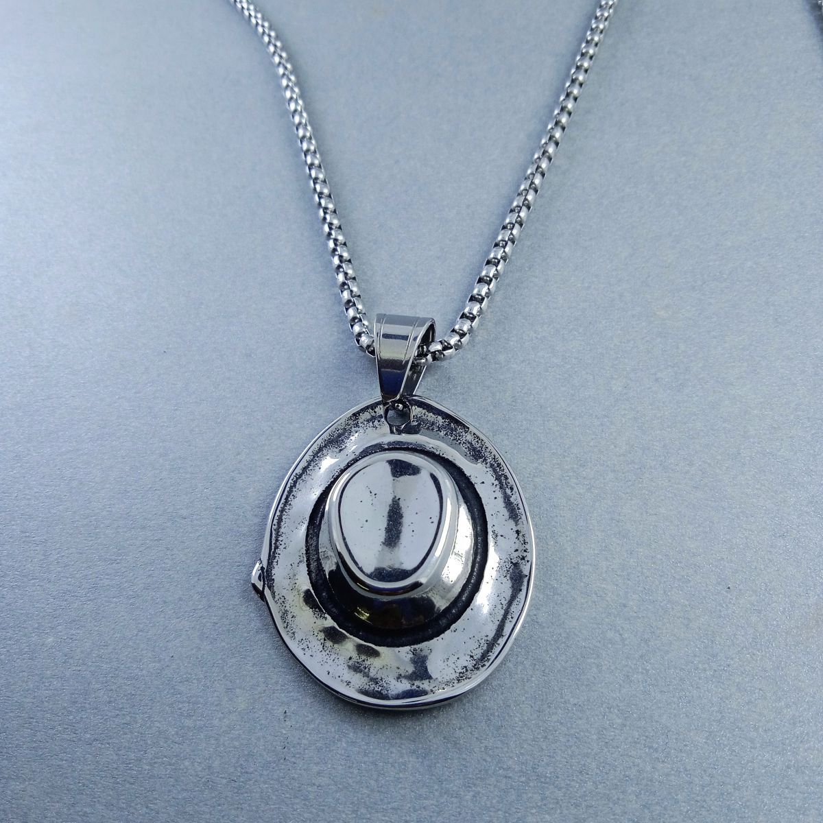 Antique Silver Design Stainless Steel Necklace Pendant Chain Bulk