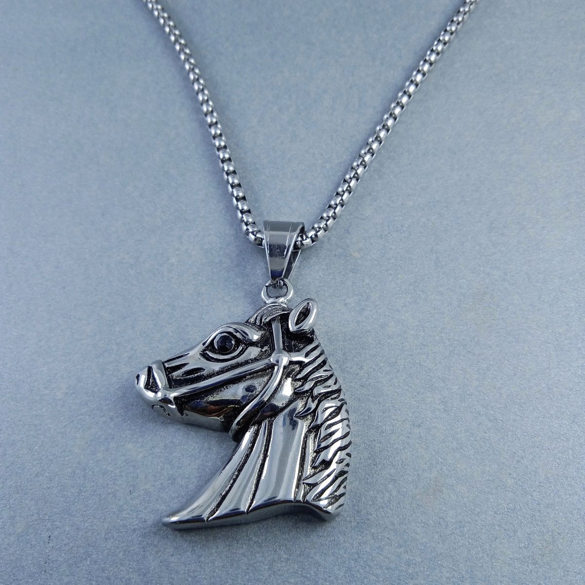 Antique Silver Design Stainless Steel Necklace Pendant Chain Bulk