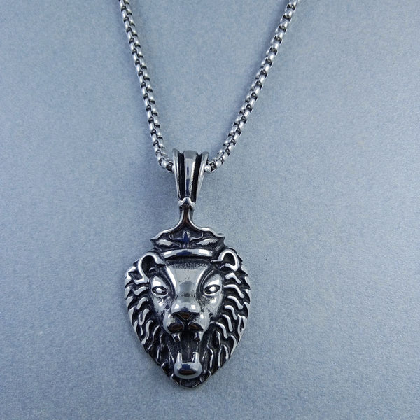 Antique Silver Design Stainless Steel Necklace Pendant Chain Bulk Secondary image