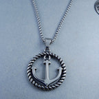 Antique Silver Design Stainless Steel Necklace Pendant Chain Bulk