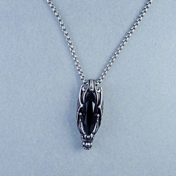 Antique Silver Design Stainless Steel Necklace Pendant Chain Bulk Secondary image