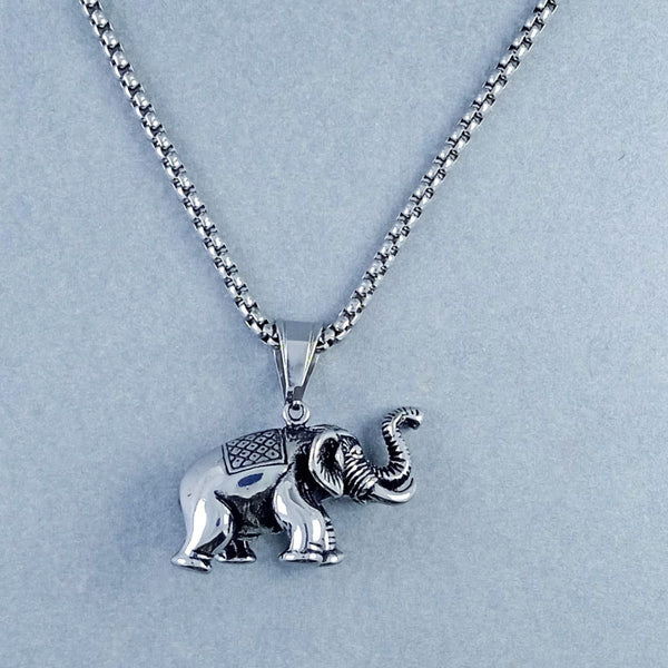 Antique Silver Design Stainless Steel Necklace Pendant Chain Bulk Secondary image