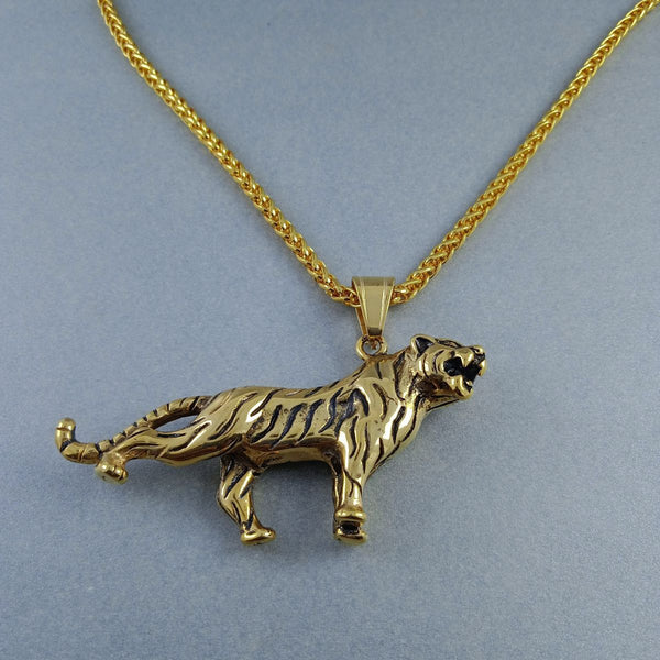 Antique Gold Design Stainless Steel Necklace Pendant Chain Bulk Main image