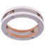 Stylish Soul Mate Tungsten Silver Wedding Band Ring Boys Bulk