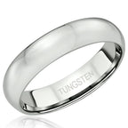 Stylish Classic Tungsten Rhodium Wedding Band Ring Boys Bulk