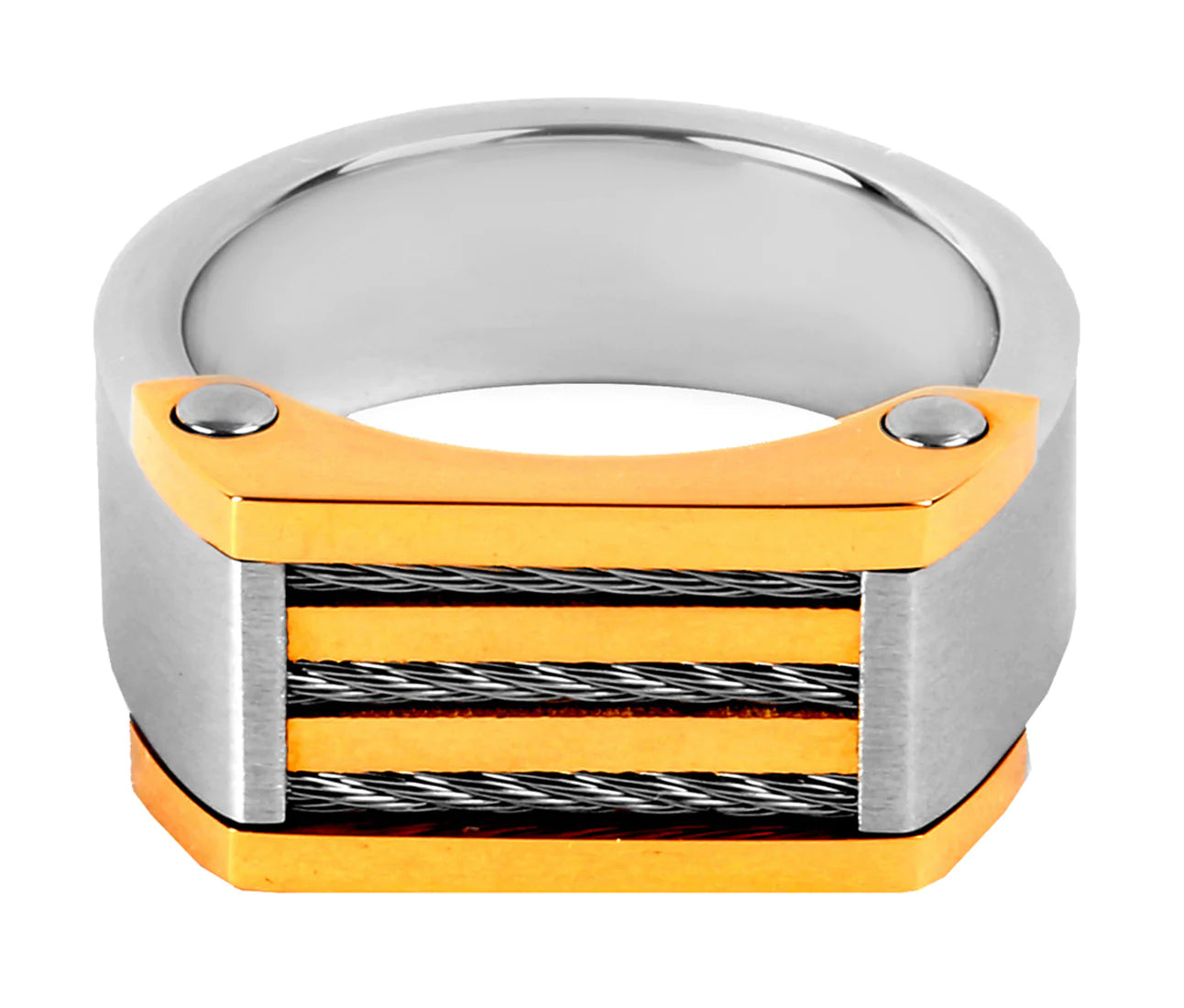 Stylish Surgical Stainless Steel Gold Silver Wedding Ring Boys Bulk