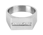 Stylish Surgical Stainless Steel Silver Wedding Ring Boys Bulk