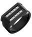 Surgical Stainless Steel Black Rhodium Wedding Engagement Ring Bulk