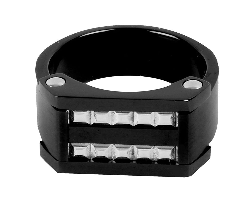 Surgical Stainless Steel Black Rhodium Wedding Engagement Ring Bulk