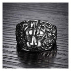 Stylish Gothic Punk Biker Antique Retro Vintage Oxidise Silver Stainless Steel Tiger Lion Head Ring