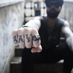 Stylish Gothic Punk Biker Antique Retro Vintage Oxidise Silver Stainless Steel Tiger Lion Head Ring