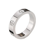 Silver Stainless Steel Band Ring Women Gift Bulk