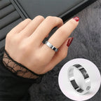 Silver Stainless Steel Band Ring Women Gift Bulk