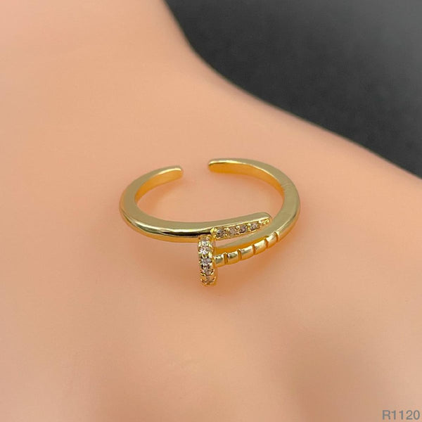 Silver Copper Band Ring Adjustable Free Size For Women Bulk Main image