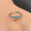 Silver Copper Band Ring Adjustable Free Size For Women Bulk