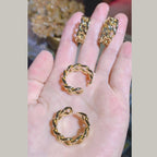 Curb Copper Gold Ring For Women Bulk