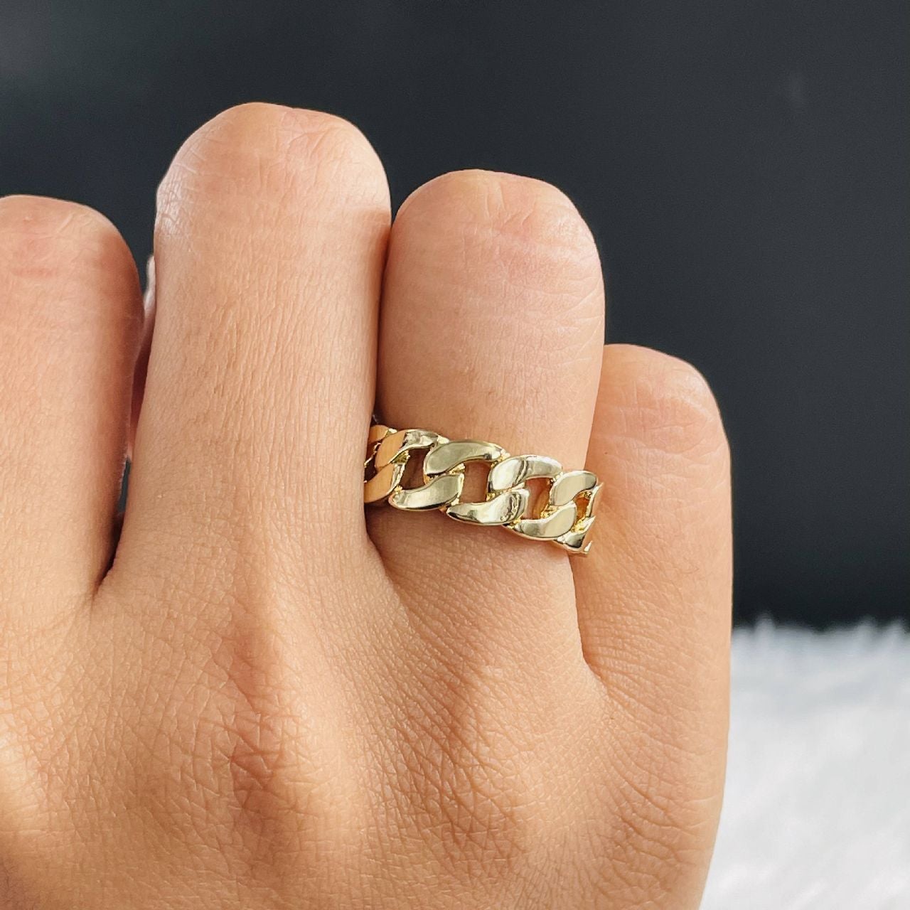 Curb Copper Gold Ring For Women Bulk