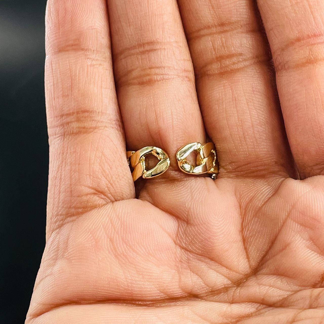 Curb Copper Gold Ring For Women Bulk