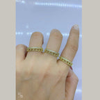 Curb American Diamond Copper Gold Ring For Women Bulk