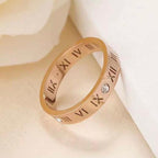 Roman Rose Gold Band Ring For Women Rose Gold Bulk