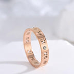Roman Rose Gold Band Ring For Women Rose Gold Bulk