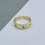 Evil Eye White Gold Copper Enamel Adjustable Band Ring For Women Bulk