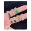 Gold CZ Crystal Brown Copper Free Size Adjustable Band Ring Bulk