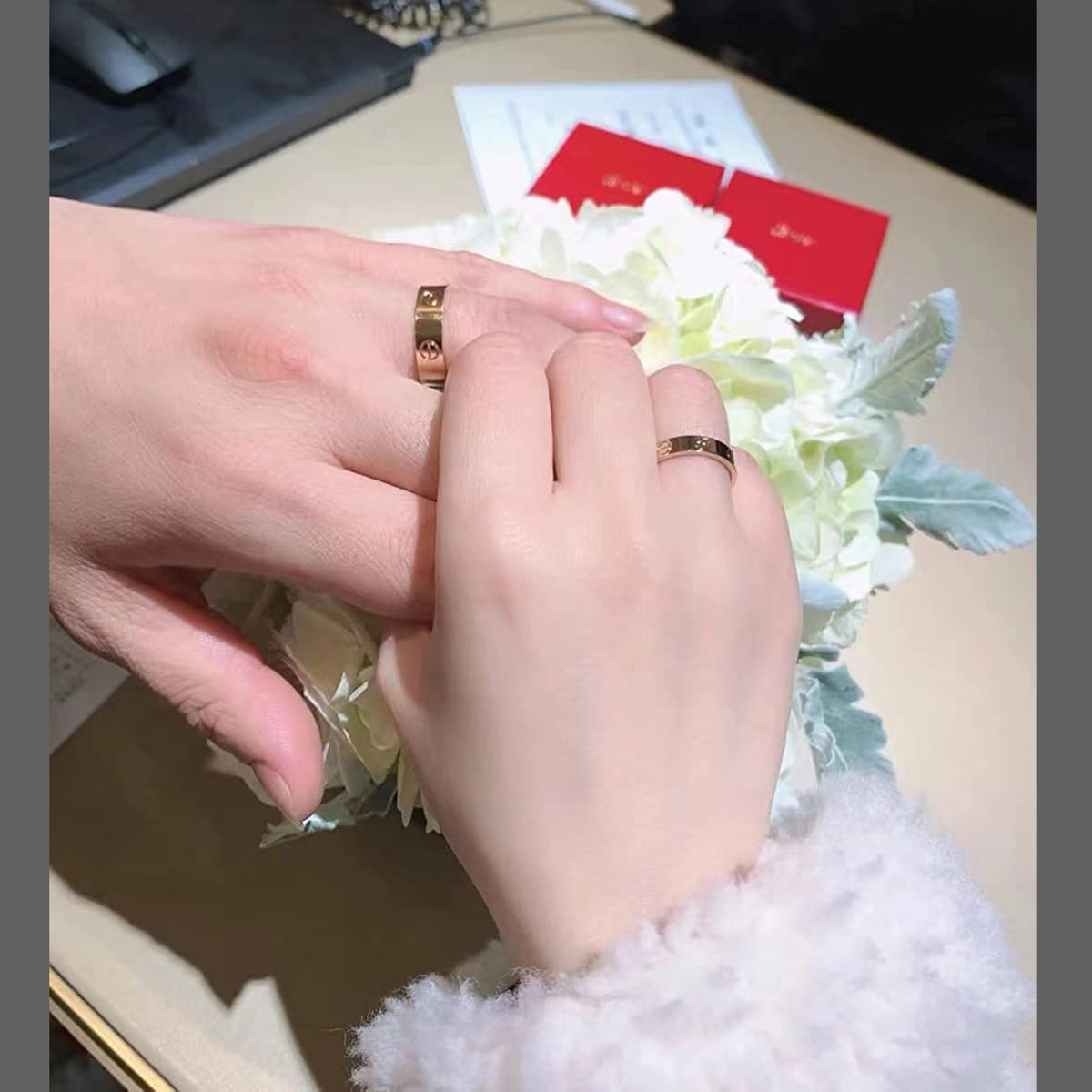 Luxury Screw Stainless Steel Gold Band Ring For Women Bulk