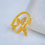 Copper Cubic Zirconia Butterfly Free Size Adjustable Ring Women Bulk