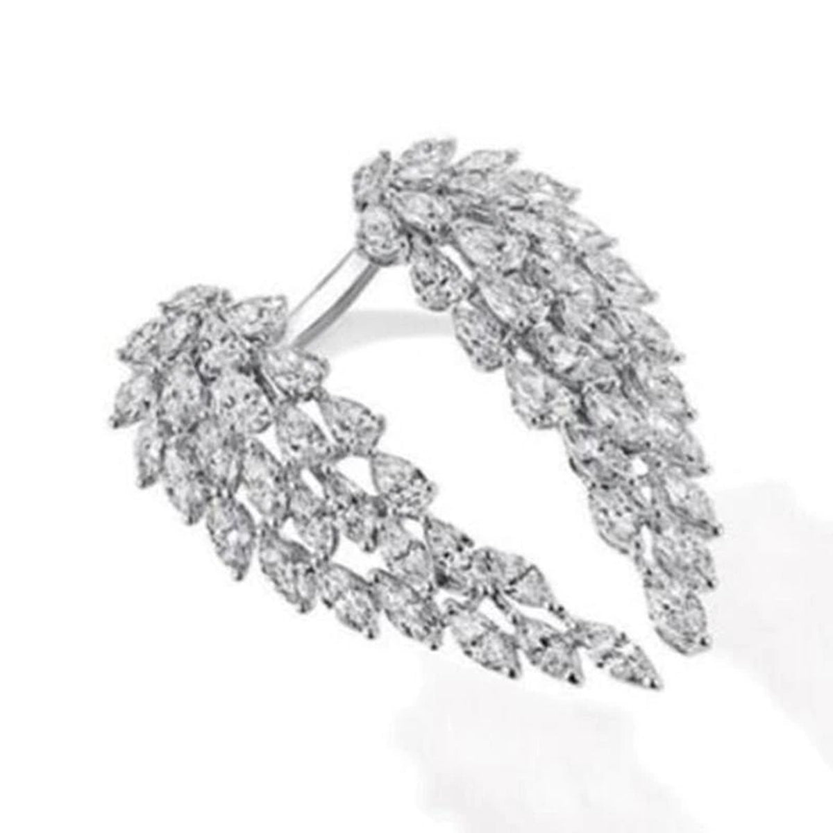 Grapevine Marquise Cubic Zirconia 18K Gold Copper Free Size Ring Bulk