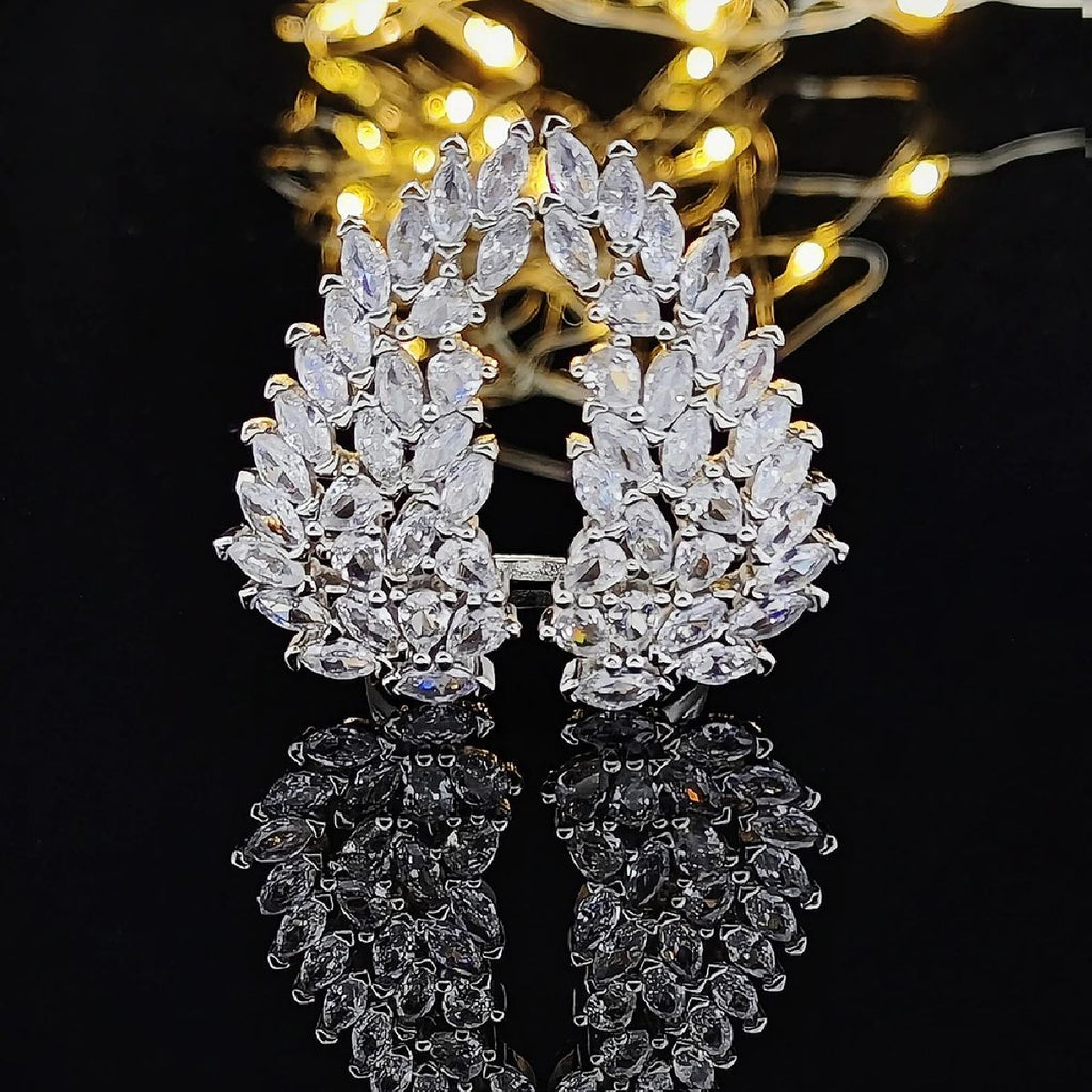 Grapevine Marquise Cubic Zirconia 18K Gold Copper Free Size Ring Bulk