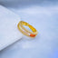 Graduating Shades Of Orange Zircon 18K Gold Copper Free Size Ring Bulk